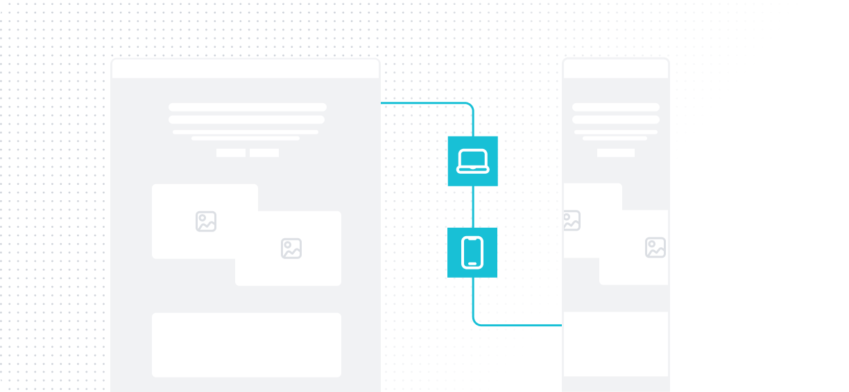 Diagram illustrating mobile-optimized layout responsiveness