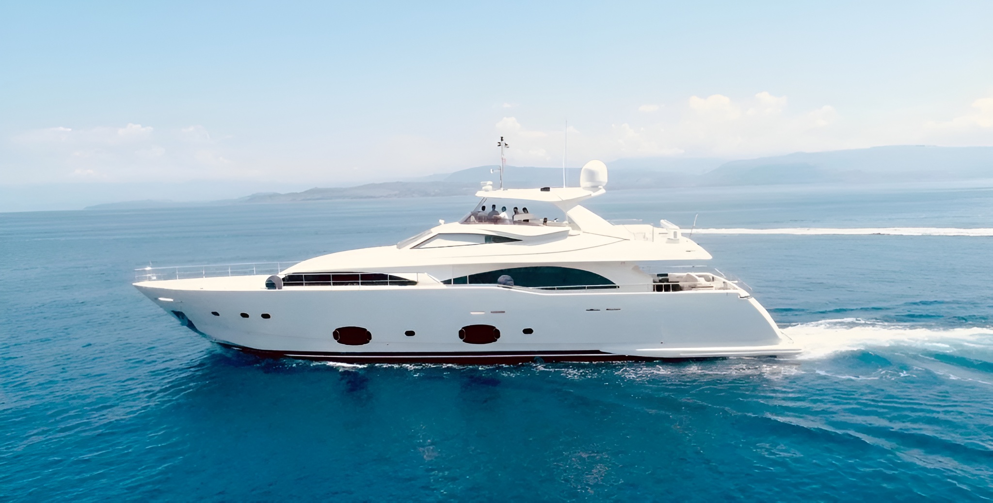Ferretti 97 in the Pristine Waters of Naples, Italy