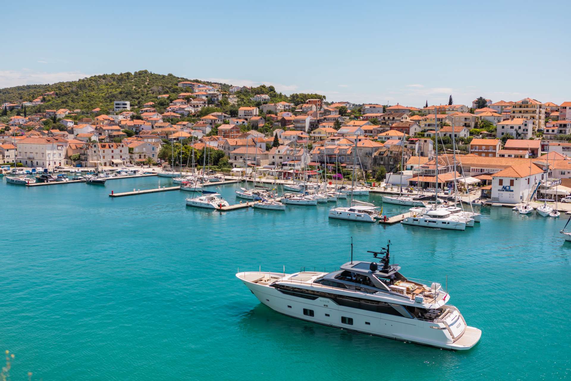 Charter NOOR II in the Azure Mediterranean