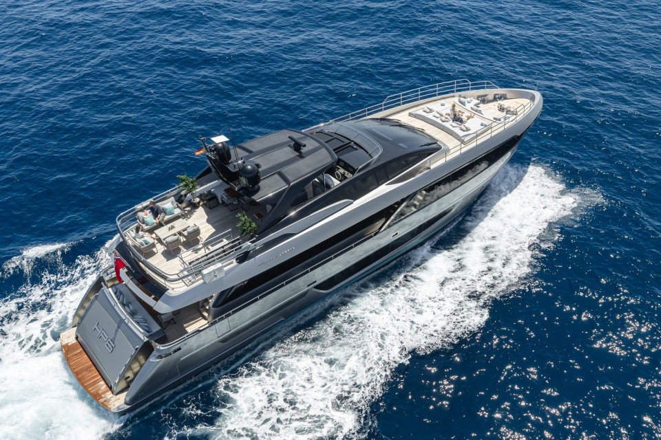 30m Riva HP6 Yacht Charter in the Balearics