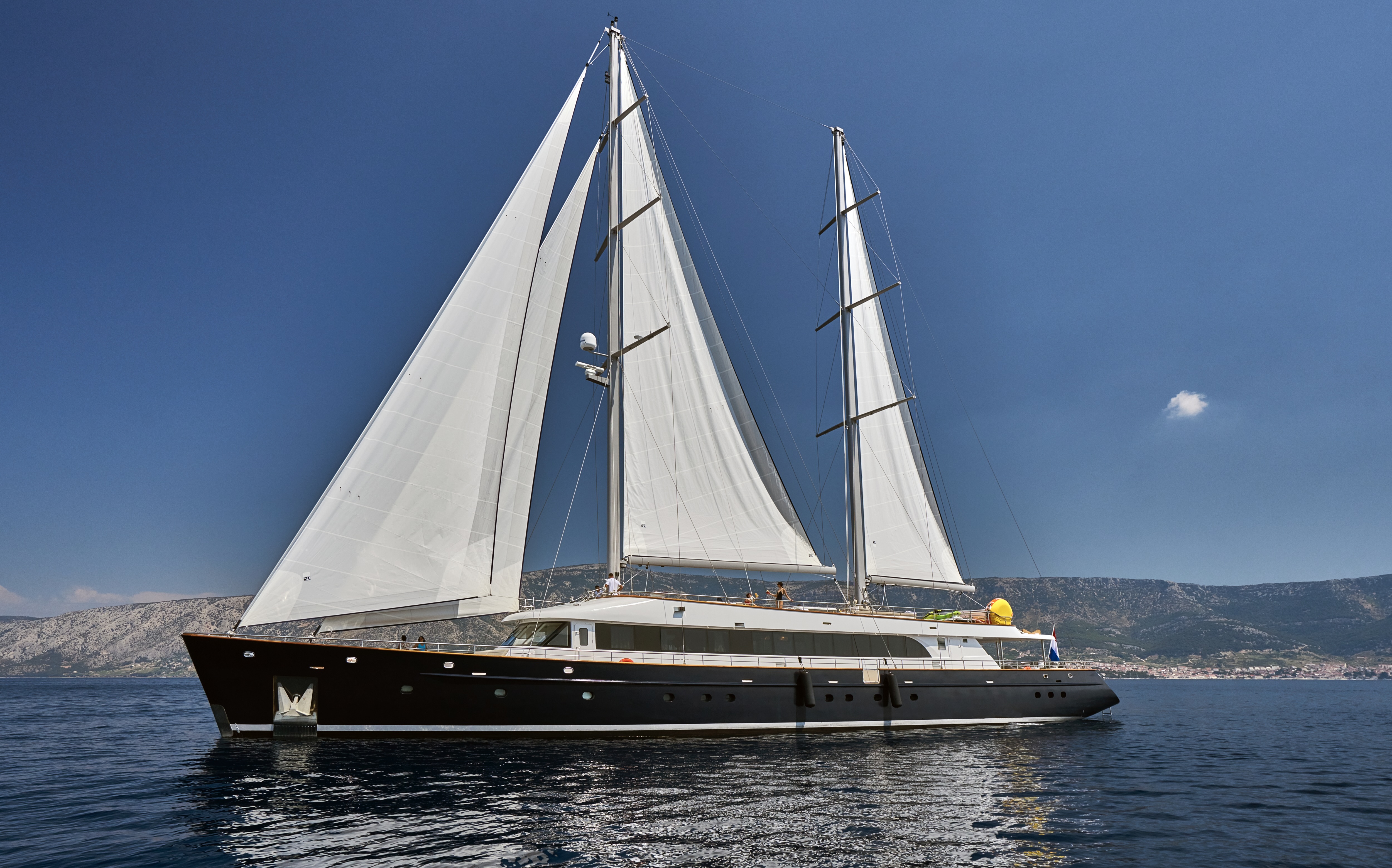 Charter DALMATINO: A Luxurious 43.5-Meter Motor Sailer Escape in the Adriatic