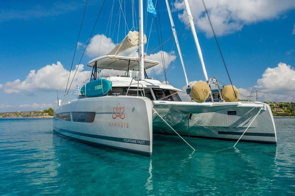 Namaste (samana) — crewed catamaran charter in Greece